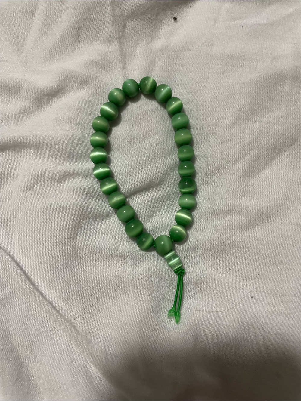 Green Beaded Bracelet - Unbranded